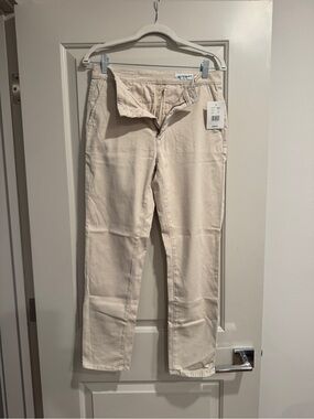 Caden Lane Cream Straight-Leg Women's Jeans